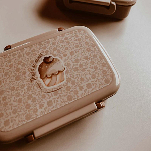 Ланч-бокс с разделителем Mrs. Ertha "Bouquet Silhouette", цветочный эскиз